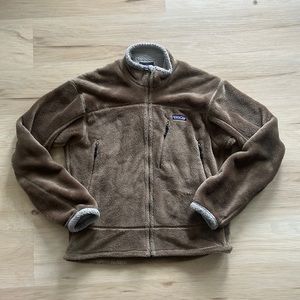 Patagonia Polartec R2 Full Zip Brown Tan Fleece jacket - Men’s medium